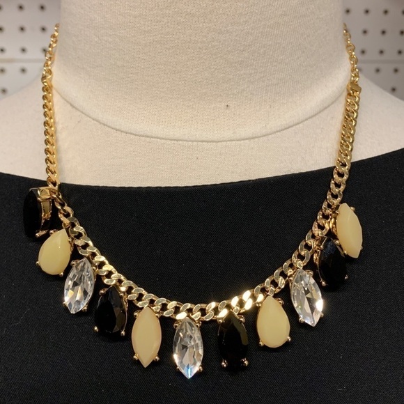 Kate Spade 12 KT Jeweled Stoned Diamond Necklace - Picture 1 of 3